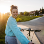 Woman with eBike